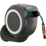 GARDENA RollUp M Rocchetto montato a muro Automatico Nero, Blu, Grigio, Avvolgitubo grigio, Rocchetto montato a muro, Automatico, Funzionale, Nero, Blu, Grigio, Montabile a parete, 20 m