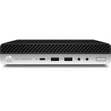 HP EliteDesk 800 G4 DM Ricondizionato, Mini-PC Nero/Argento