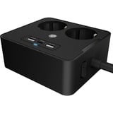 ICY BOX IB-MPS2220B-CH, Ciabatta Nero