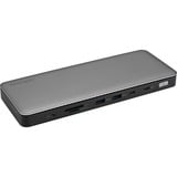 Kensington Docking station SD5760T Thunderbolt 4 doppio 4K con Power Delivery da 96 W argento/Nero, Cablato, Thunderbolt 4, 96 W, 1000,10,100 Mbit/s, Grigio, MicroSD (TransFlash), SD