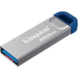 Kingston DataTraveler Kyson 256 GB, Chiavetta USB argento/Blu