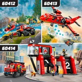 LEGO City 60414 Caserma dei Pompieri e Autopompa con Camion Giocattolo, 6 Minifigure, Cane e Accessori, Gioco per Bambini 6+, Giochi di costruzione 6 Minifigure, Cane e Accessori, Gioco per Bambini 6+, Set da costruzione, 6 anno/i, Plastica, 843 pz, 1,78 kg