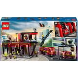 LEGO City 60414 Caserma dei Pompieri e Autopompa con Camion Giocattolo, 6 Minifigure, Cane e Accessori, Gioco per Bambini 6+, Giochi di costruzione 6 Minifigure, Cane e Accessori, Gioco per Bambini 6+, Set da costruzione, 6 anno/i, Plastica, 843 pz, 1,78 kg