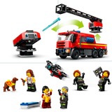 LEGO City 60414 Caserma dei Pompieri e Autopompa con Camion Giocattolo, 6 Minifigure, Cane e Accessori, Gioco per Bambini 6+, Giochi di costruzione 6 Minifigure, Cane e Accessori, Gioco per Bambini 6+, Set da costruzione, 6 anno/i, Plastica, 843 pz, 1,78 kg