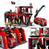 LEGO City Caserma dei pompieri e autopompa, Giochi di costruzione Set da costruzione, 6 anno/i, Plastica, 843 pz, 1,78 kg