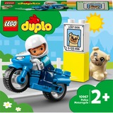 LEGO DUPLO Motocicletta della polizia, Giochi di costruzione Set da costruzione, 2 anno/i, Plastica, 5 pz, 124 g
