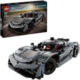 LEGO Technic 42173 Hypercar Koenigsegg Jesko Absolut Grigia, Modellino di Auto da Costruire, Macchina Giocattolo Bambini 10+, Giochi di costruzione Modellino di Auto da Costruire, Macchina Giocattolo Bambini 10+, Set da costruzione, 10 anno/i, Plastica, 801 pz, 990 g