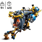 LEGO Technic 42201 Sottomarino per Esplorazioni Abissali, Giocattolo con Eliche Mobili e Cabina Apribile, Giochi Bambini 9+, Giochi di costruzione Giocattolo con Eliche Mobili e Cabina Apribile, Giochi Bambini 9+, Set da costruzione, 9 anno/i, Plastica, 413 pz, 574 g