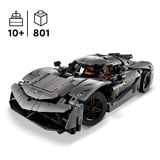 LEGO Technic Hypercar Koenigsegg Jesko Absolut grigia, Giochi di costruzione Set da costruzione, 10 anno/i, Plastica, 801 pz, 990 g