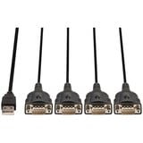 Lindy 42675 cavo seriale Nero 0,94 m USB tipo A DB-9, Adattatore Nero, Nero, 0,94 m, USB tipo A, DB-9, Maschio, Maschio