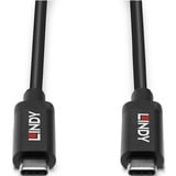 Lindy 43308 cavo USB 5 m USB 3.2 Gen 2 (3.1 Gen 2) USB C Nero Nero, 5 m, USB C, USB C, USB 3.2 Gen 2 (3.1 Gen 2), 10000 Mbit/s, Nero