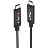 Lindy 43308 cavo USB 5 m USB 3.2 Gen 2 (3.1 Gen 2) USB C Nero Nero, 5 m, USB C, USB C, USB 3.2 Gen 2 (3.1 Gen 2), 10000 Mbit/s, Nero