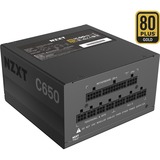 NZXT C650 alimentatore per computer 650 W 24-pin ATX ATX Nero, Alimentatore PC Nero, 650 W, 100 - 240 V, 50/60 Hz, 9 - 4.5 A, Attivo, 100 W