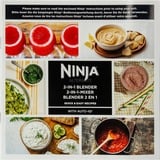 Ninja Frullatore da banco 2 in 1 con Auto-iQ BN750EU, Mixer stand Nero/Argento