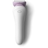 Philips 6000 series Lady Shaver Series 6000 BRL136/00 Rasoio senza filo per utilizzo Wet & Dry bianco, Rasoio, 1 testina/e, Rosa, Bianco, Nichel, Ergonomico, Batteria