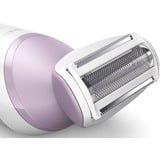 Philips 6000 series Lady Shaver Series 6000 BRL136/00 Rasoio senza filo per utilizzo Wet & Dry bianco, Rasoio, 1 testina/e, Rosa, Bianco, Nichel, Ergonomico, Batteria