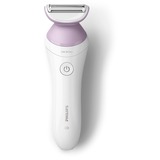 Philips Serie 6000 Lady Shaver Series 6000 BRL136/00 Rasoio senza filo per utilizzo Wet & Dry bianco, Rasoio, 1 testina/e, Rosa, Bianco, Nichel, Ergonomico, Batteria