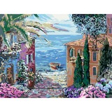 Ravensburger CreArt Leinwand Edition - Mediterranean Landscape, Vernice 