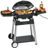 Rommelsbacher Barbecue grill elettrico BBQ 4100/S, con carrello per griglia Nero