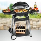 Rommelsbacher Barbecue grill elettrico BBQ 4100/S, con carrello per griglia Nero