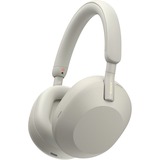 Sony WH-1000XM5 Cuffie Wireless con Noise Cancelling - Batteria fino a 30 ore - Around-ear - Con Alexa e Google Assistant - Con microfono integrato per telefonate - Argento argento, Con cavo e senza cavo, Musica e Chiamate, 4 - 40000 Hz, 250 g, Auricolare, Argento, Bianco