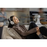 Sony WH-1000XM5 Cuffie Wireless con Noise Cancelling - Batteria fino a 30 ore - Around-ear - Con Alexa e Google Assistant - Con microfono integrato per telefonate - Argento argento, Con cavo e senza cavo, Musica e Chiamate, 4 - 40000 Hz, 250 g, Auricolare, Argento, Bianco