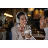 Sony WH-1000XM5 Cuffie Wireless con Noise Cancelling - Batteria fino a 30 ore - Around-ear - Con Alexa e Google Assistant - Con microfono integrato per telefonate - Argento argento, Con cavo e senza cavo, Musica e Chiamate, 4 - 40000 Hz, 250 g, Auricolare, Argento, Bianco