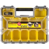 Stanley 1-97-518 Cassetta degli attrezzi Scatola per minuteria Plastica Nero, Trasparente, Giallo Nero/trasparente, Scatola per minuteria, Plastica, Nero, Trasparente, Giallo, Cardine, 446 mm, 357 mm