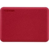 Toshiba Canvio Advance disco rigido esterno 1000 GB Rosso, Hard-disk rosso, 1000 GB, 2.5", 2.0/3.2 Gen 1 (3.1 Gen 1), Rosso