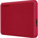 Toshiba Canvio Advance disco rigido esterno 1000 GB Rosso, Hard-disk rosso, 1000 GB, 2.5", 2.0/3.2 Gen 1 (3.1 Gen 1), Rosso