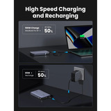 UGREEN 25188 batteria portatile 20000 mAh Grigio, Powerbank  grigio, 20000 mAh, Power Delivery 3.0, Grigio