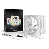 be quiet! Light Wings White | 140mm PWM Triple Pack Case per computer Ventilatore 14 cm Bianco 3 pz, Ventola bianco, Ventilatore, 14 cm, 1500 Giri/min, 95,14 m³/h, Bianco