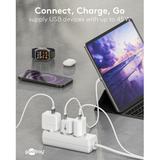 goobay Caricatore rapido Nano USB-C PD GaN 45 W, Caricabatterie bianco