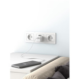 goobay Caricatore rapido Nano USB-C PD GaN 45 W, Caricabatterie bianco