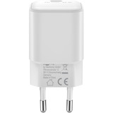 goobay Caricatore rapido Nano USB-C PD GaN 45 W, Caricabatterie bianco