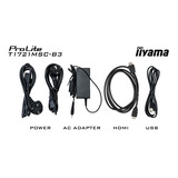 iiyama ProLite T1721MSC-B3, Monitor LED Nero (opaco)