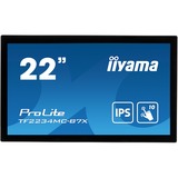 iiyama ProLite TF2234MC-B7X Monitor PC 54,6 cm (21.5") 1920 x 1080 Pixel Full HD LED Touch screen Multi utente Nero Nero, 54,6 cm (21.5"), 1920 x 1080 Pixel, Full HD, LED, 8 ms, Nero