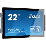 iiyama ProLite TF2234MC-B7X Monitor PC 54,6 cm (21.5") 1920 x 1080 Pixel Full HD LED Touch screen Multi utente Nero Nero, 54,6 cm (21.5"), 1920 x 1080 Pixel, Full HD, LED, 8 ms, Nero