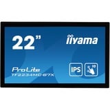 iiyama ProLite TF2234MC-B7X Monitor PC 54,6 cm (21.5") 1920 x 1080 Pixel Full HD LED Touch screen Multi utente Nero, Public Display Nero, 54,6 cm (21.5"), 1920 x 1080 Pixel, Full HD, LED, 8 ms, Nero