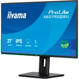 iiyama ProLite XB2792QSU-B1 Monitor PC 68,6 cm (27") 2560 x 1440 Pixel Quad HD LED Nero, Monitor LED Nero (opaco), 68,6 cm (27"), 2560 x 1440 Pixel, Quad HD, LED, 3 ms, Nero