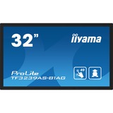 iiyama TF3239AS-B1AG Monitor PC 80 cm (31.5") 1920 x 1080 Pixel Full HD LED Touch screen Nero, Public Display Nero (opaco), 80 cm (31.5"), 1920 x 1080 Pixel, Full HD, LED, 8 ms, Nero