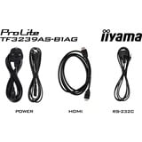 iiyama TF3239AS-B1AG visualizzatore di messaggi Pannello piatto per segnaletica digitale 80 cm (31.5") LED 500 cd/m² Full HD Nero Touch screen Processore integrato Android 24/7, Public Display Nero (opaco), Pannello piatto per segnaletica digitale, 80 cm (31.5"), LED, 1920 x 1080 Pixel, 24/7