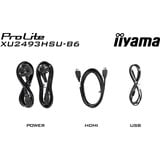 iiyama XU2493HSU-B7, Monitor LED Nero (opaco)