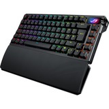 ASUS ROG Azoth Extreme tastiera Gaming USB + RF Wireless + Bluetooth QWERTZ Nero, Tastiera da gioco Nero, Con cavo e senza cavo, USB + RF Wireless + Bluetooth, Interruttore a chiave meccanica, QWERTZ, LED RGB, Nero