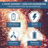 Ansmann Batteria Li-Ion Mignon AA tipo 2.000 (min. 1.800 mAh), confezione da 4 bianco/Viola