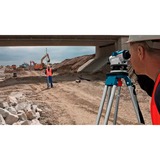 Bosch GOL 26 G + GR 500 + BT 160 Livella lineare 100 m, Leveler blu, 100 m, 1,6 mm/m, 360°, Orizzontale, Livella lineare, Nero, Blu, Argento
