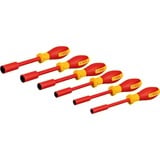 Bosch Set di chiavi a bussola VDE Professional, esagonale 7-14mm, chiave combinata   rosso/Giallo