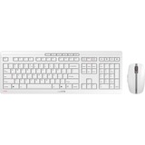 CHERRY Stream Desktop Recharge tastiera Mouse incluso Universale RF Wireless QWERTY Inglese Grigio, Set desktop bianco/grigio, Full-size (100%), Wireless, RF Wireless, QWERTY, Grigio, Mouse incluso