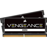 Corsair VENGEANCE memoria 32 GB 2 x 16 GB DDR5 4800 MHz Nero, 32 GB, 2 x 16 GB, DDR5, 4800 MHz, 262-pin SO-DIMM