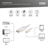 Digitus AK-340102-020-W, Cavo bianco